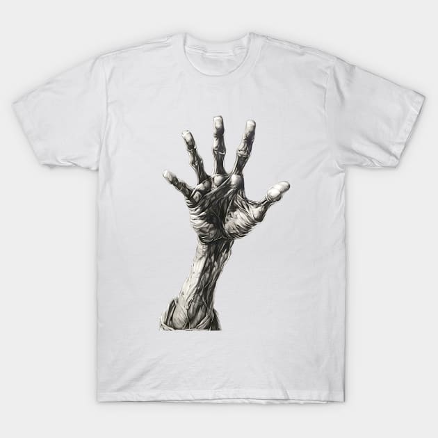 Happy Halloween: Reach Out and Touch Someone T-Shirt by Puff Sumo